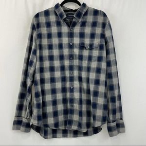 American Eagle mens plaid button down XL